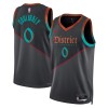 Maillot Homme Washington Wizards Bilal Coulibaly 2023-24 Nike City Edition Noir Swingman